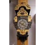 A chair clock, Friesland 19th century.