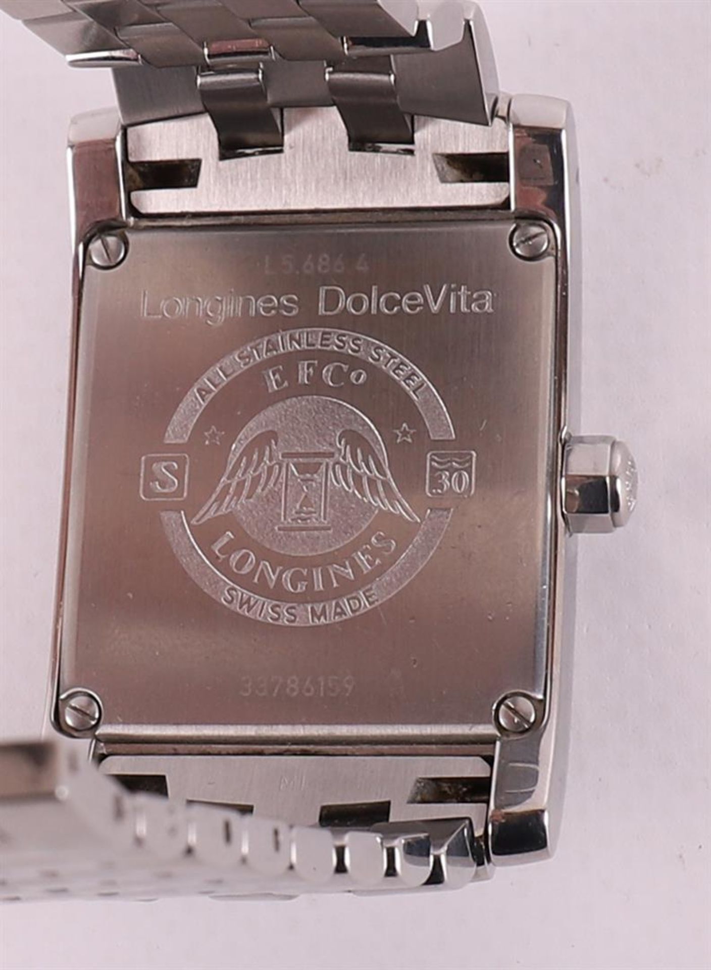 A Longine DolceVita men's wristwatch on original steel strap, ca. 2016. - Bild 4 aus 4