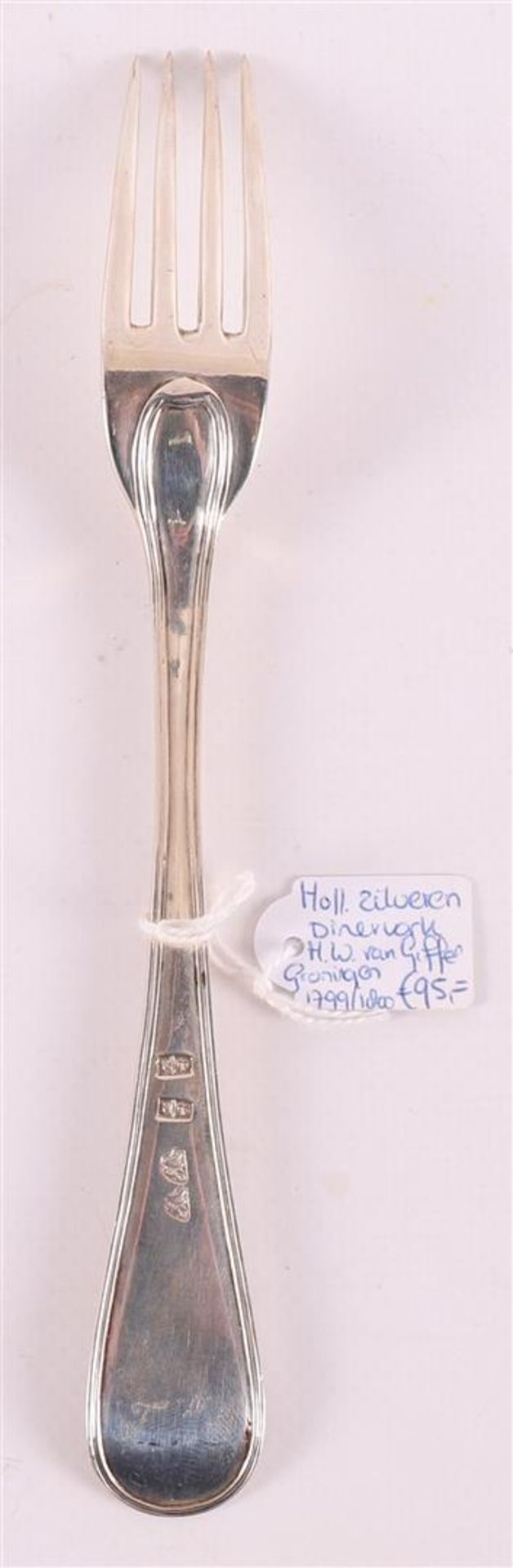 A 1st grade 925/1000 silver spoon, Groningen, year letter 1799-1800. - Bild 3 aus 3