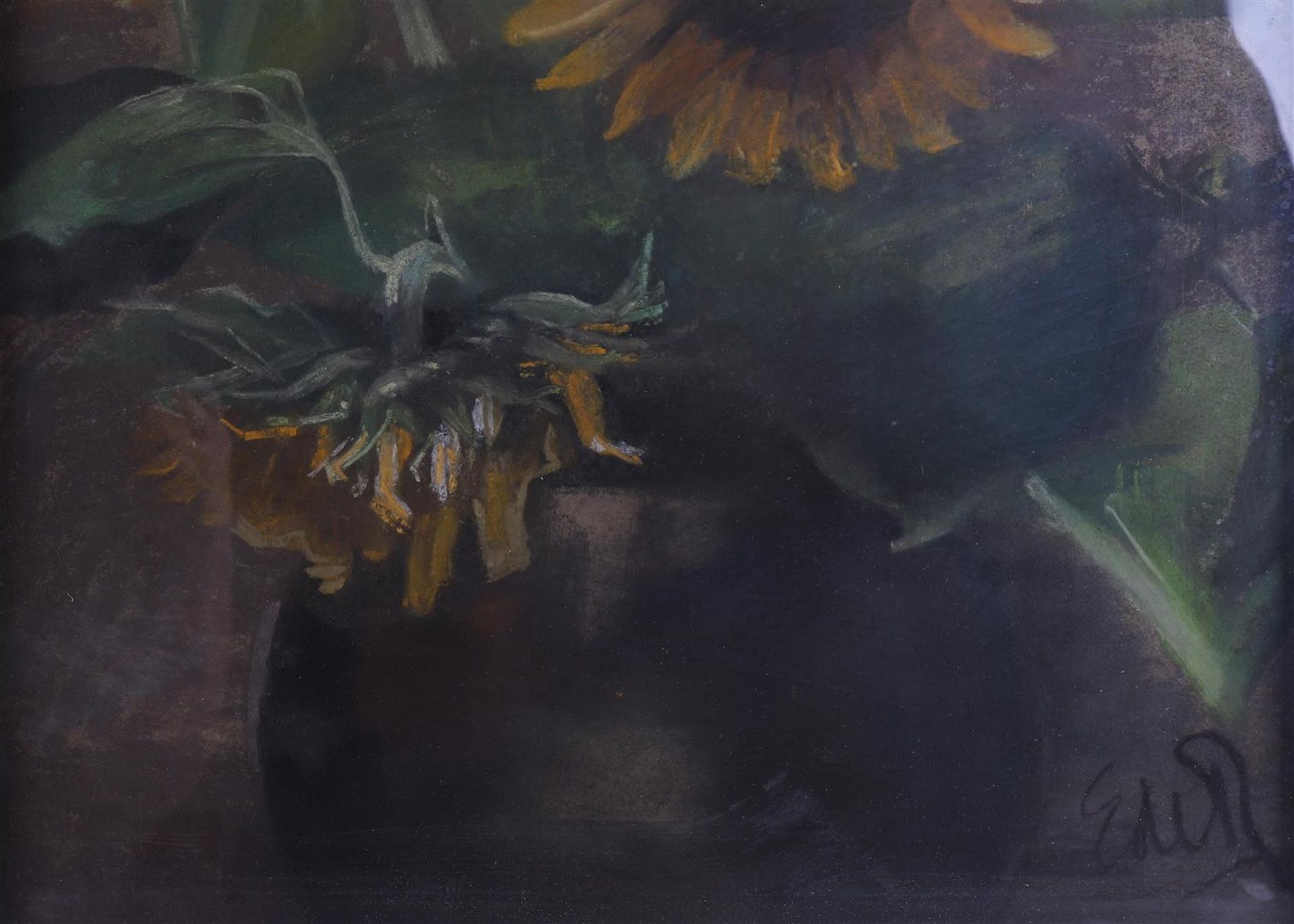 Ranitz, de E (Crommelin, Maria Elisabeth / Druten 1803-1887) 'Sunflowers', - Bild 3 aus 5