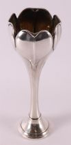 A first grade silver tulip vase. Birmingham, possible Matthew Jessop 1904.