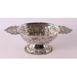 A second grade 835/1000 silver oval brandy bowl, Friesland, around 1900.
