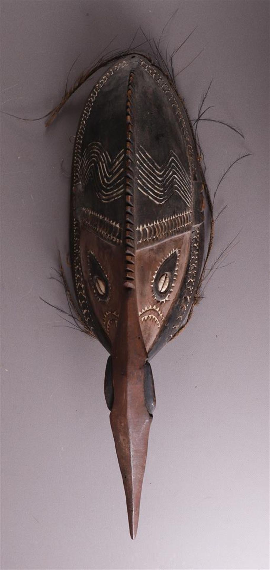 Ethnography/Tribal. A wooden mask, Sepik, Papua New Guinea.