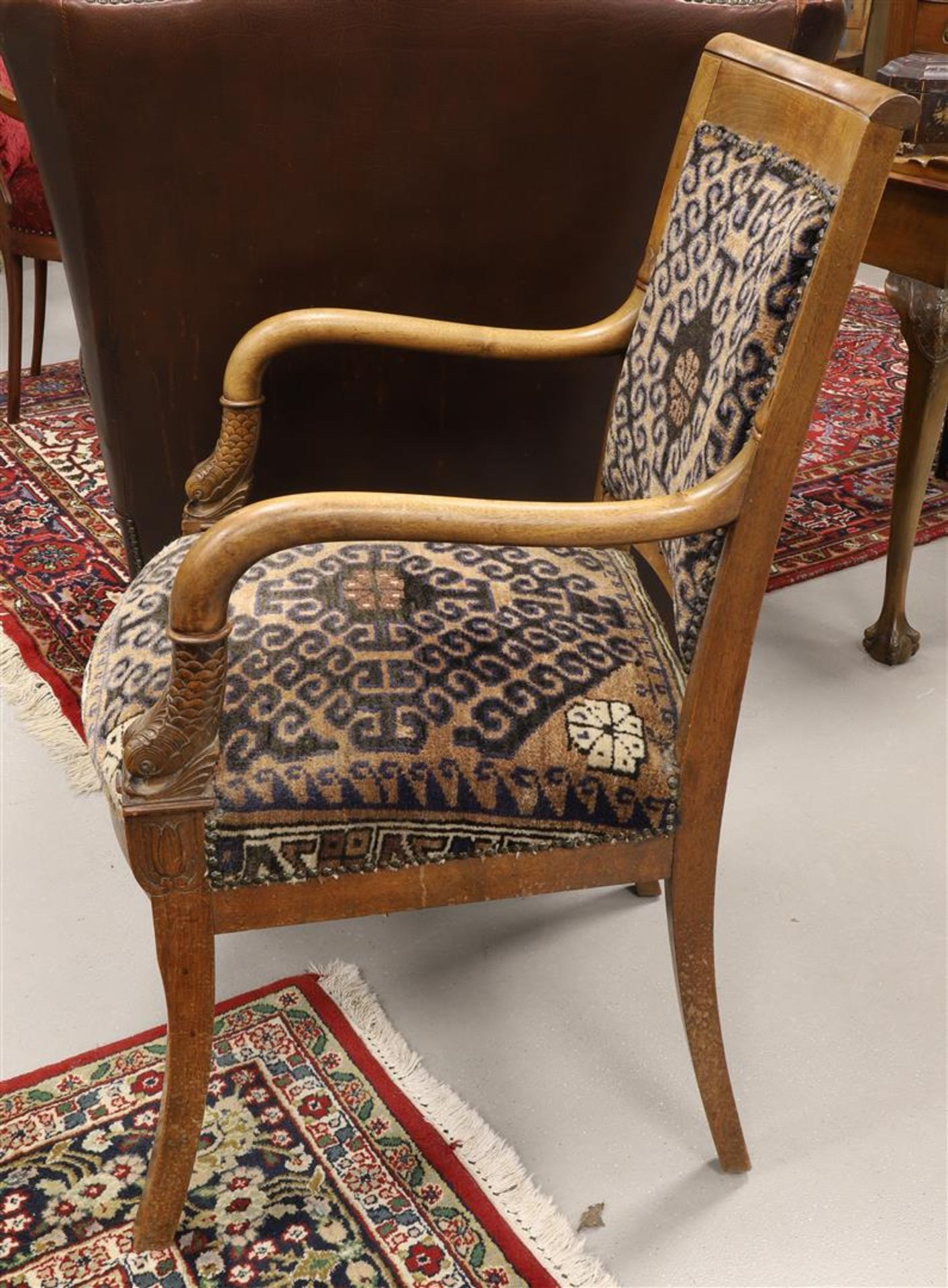 An armrest armchair, Holland, Empire, ca. 1820. - Image 2 of 2