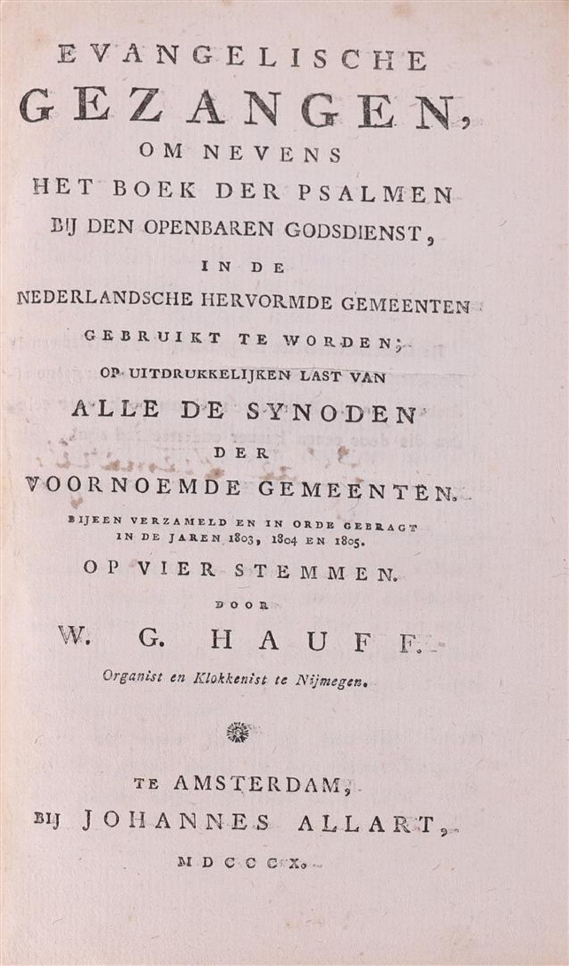 W.G. Hauff. “Evangelical Hymns, including the Book of Psalms - Bild 3 aus 4