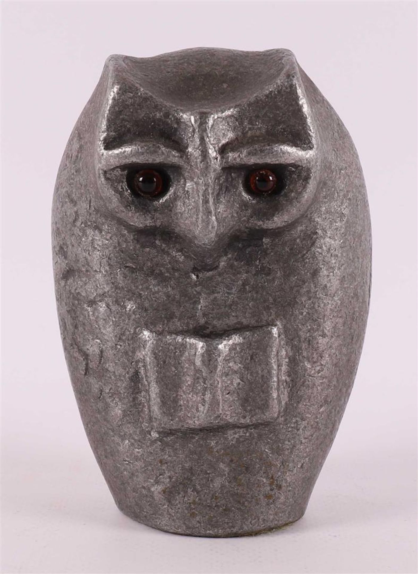 An aluminum sculpture of an owl, Willy Ceysens (1929-2007), - Image 6 of 6