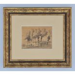 Cate, ten Hendrik Gerrit (1803-1856) 'Landscape with pollard willows', 1845.