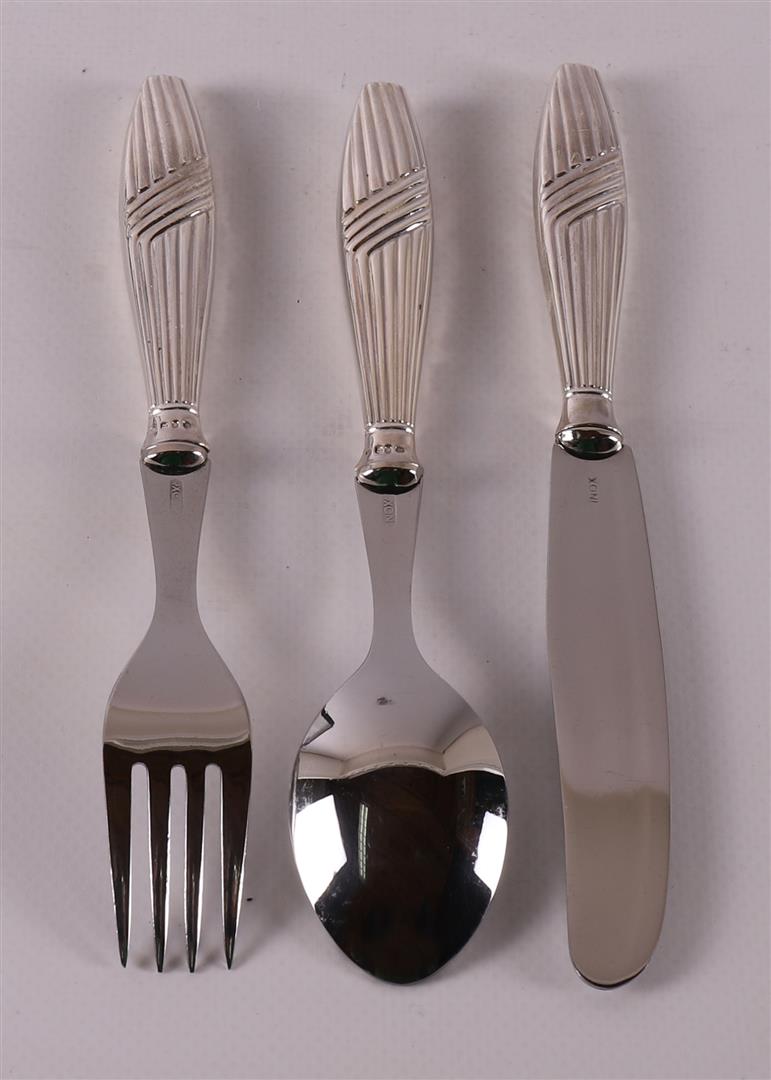 A 1st grade 925/1000 silver children's cutlery. - Image 2 of 2