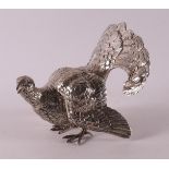 A 1st grade 925/1000 silver grouse, 20th century.
