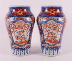 A pair of porcelain Imari vases, Japan, Meiji, late 19th century.