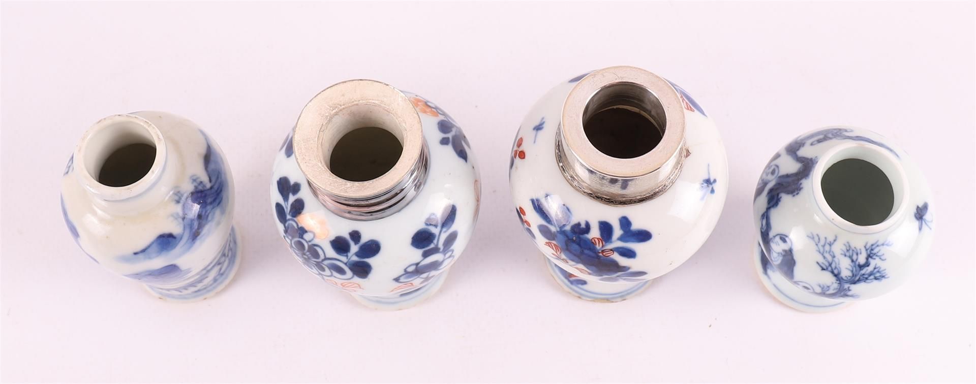 Various blue/white and Chinese Imari porcelain tiered vases, China 18th century - Image 4 of 8