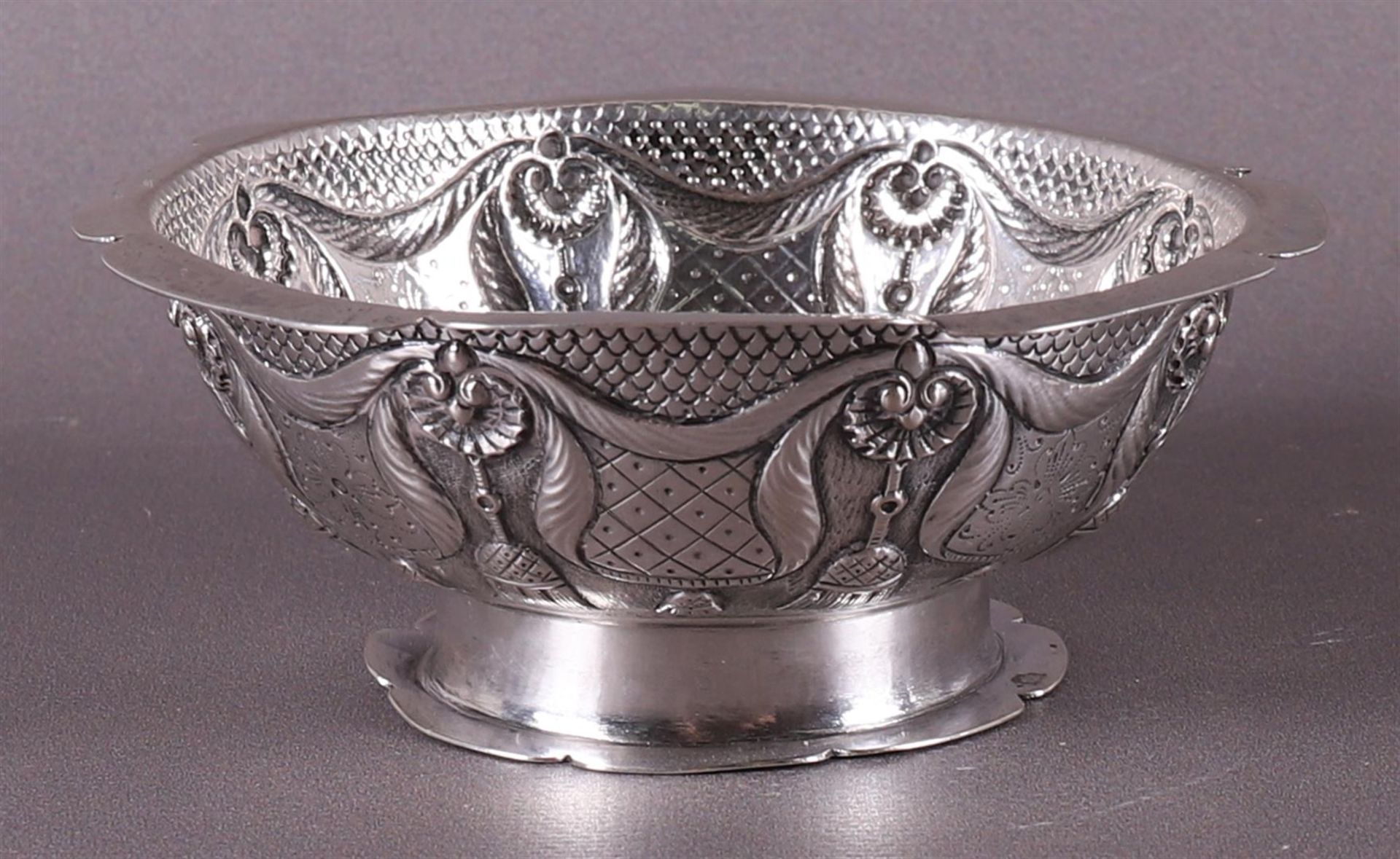 A silver round cream bowl, Friesland, 4th quarter 18th century. - Image 2 of 4