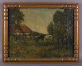 Dutch school 1st half 20th century 'Cows in the meadow',