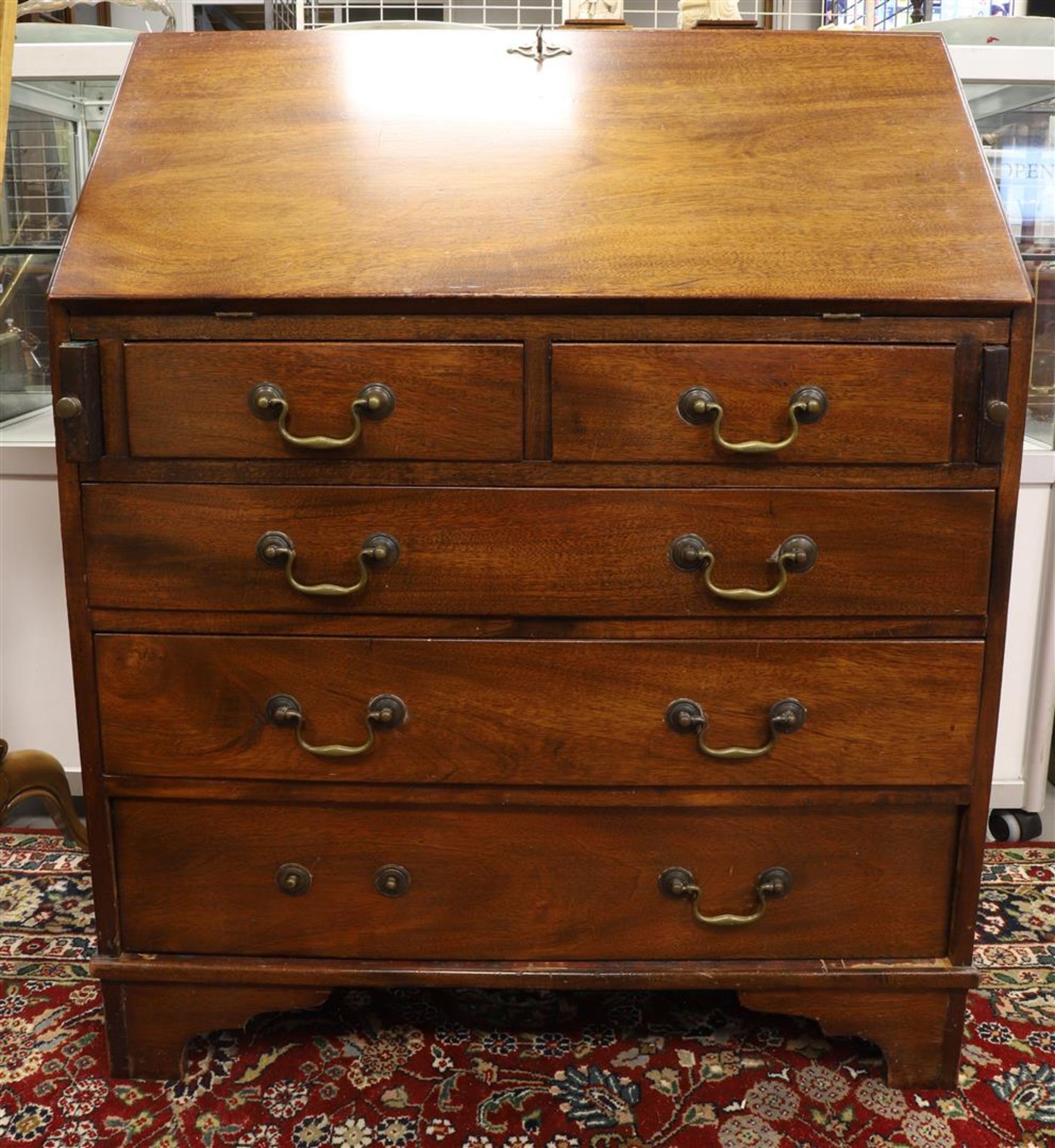 A folding desk in Georgian style, 18th century.