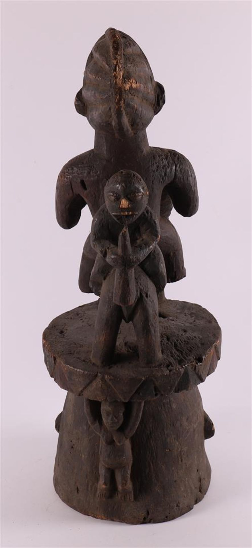 A stabbed 'Epa-mask', Yoruba, Nigeria, Africa, 20th century - Image 2 of 4