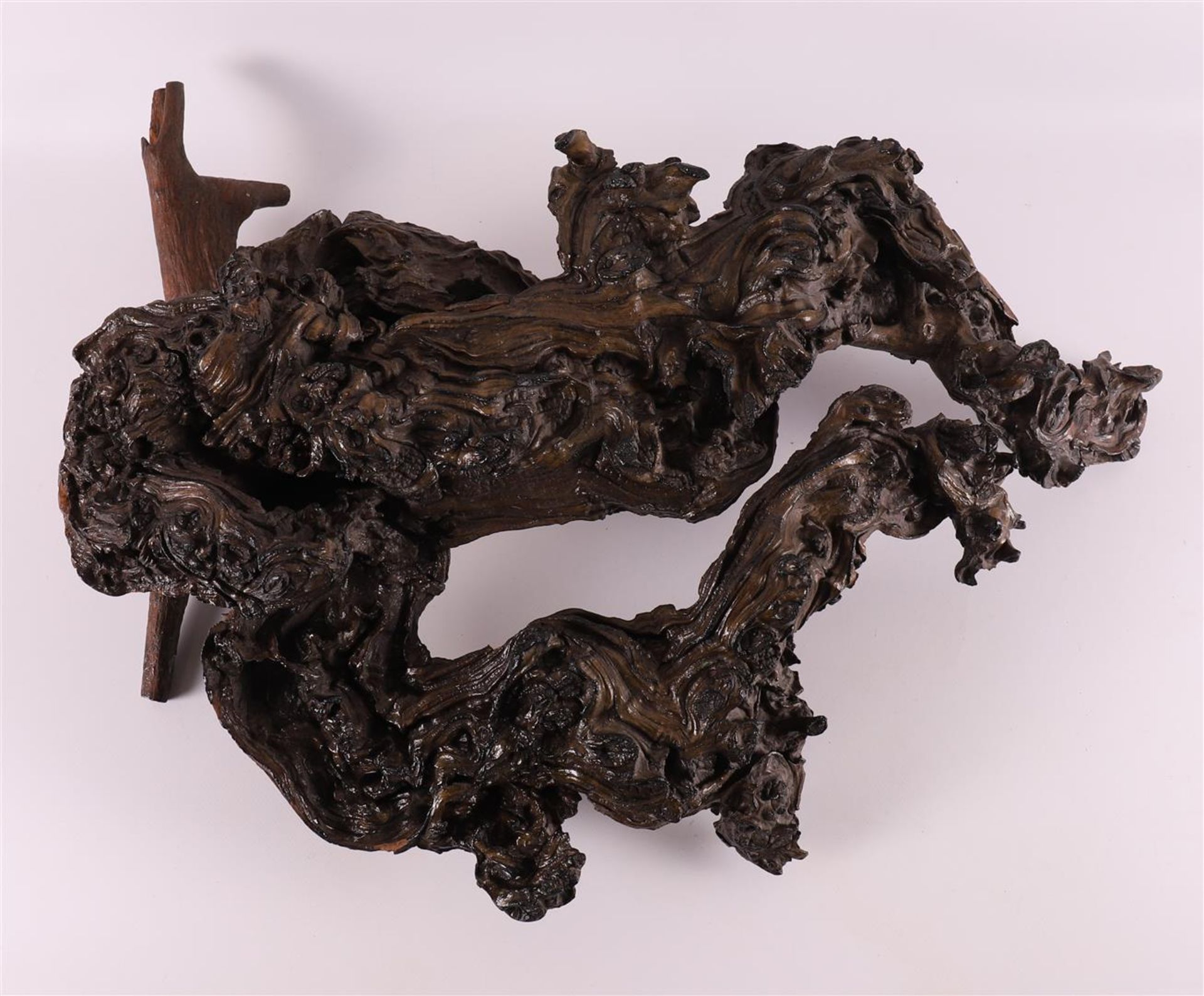 A carved wooden root sculpture, China, 20th century. - Image 2 of 4