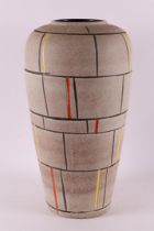 A porcelain vase with geometric decor, Germany, 1950s/60s.