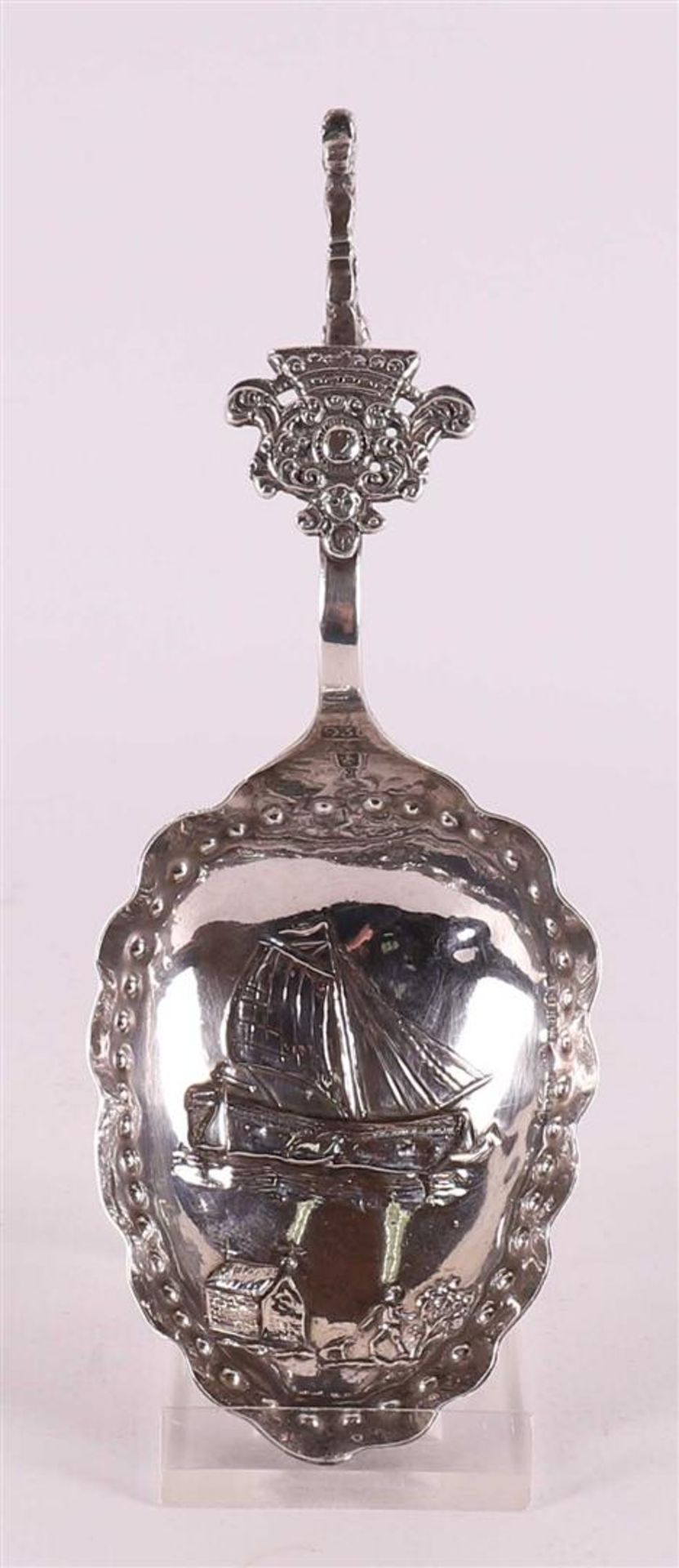 A 1st grade 925/1000 silver cream spoon, 19th century.