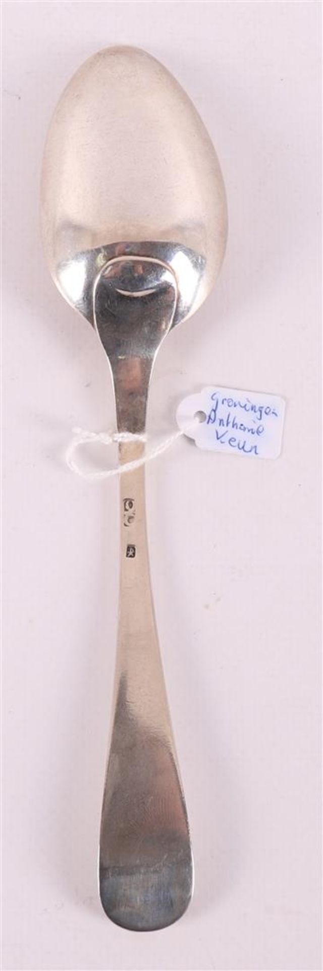 A first grade 925/1000 silver spoon, Groningen, year letter 1792-1793. - Bild 3 aus 3
