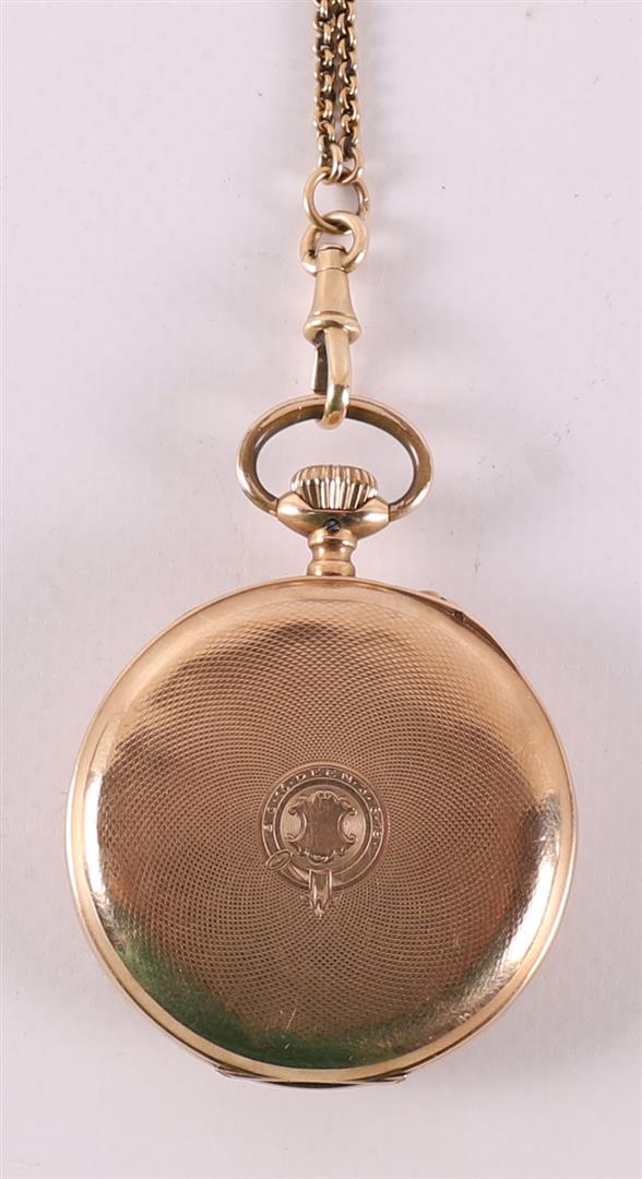 A men's vest pocket watch in gold case, International Watch Co. -Schaffhausen, - Image 6 of 7