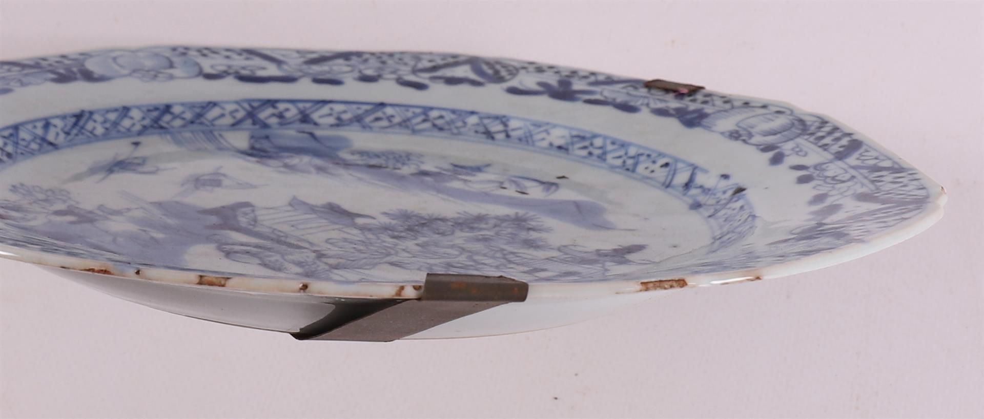 A series of six blue/white porcelain octagonal plates, China, Qianlong - Image 5 of 9