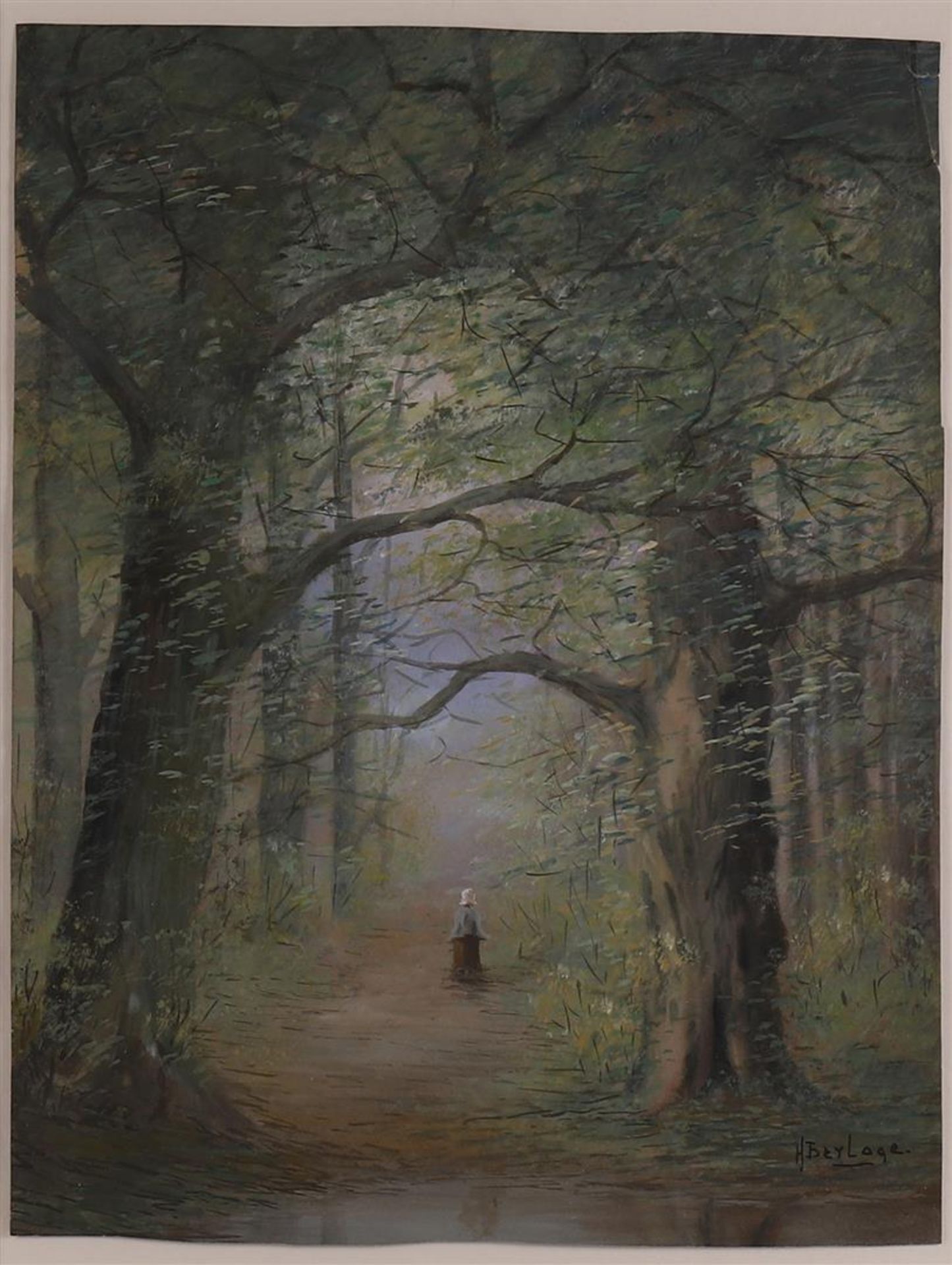 Berlage, Hendrik Petrus (Amsterdam 1856-1934) 'Woman in the forest', - Bild 2 aus 3