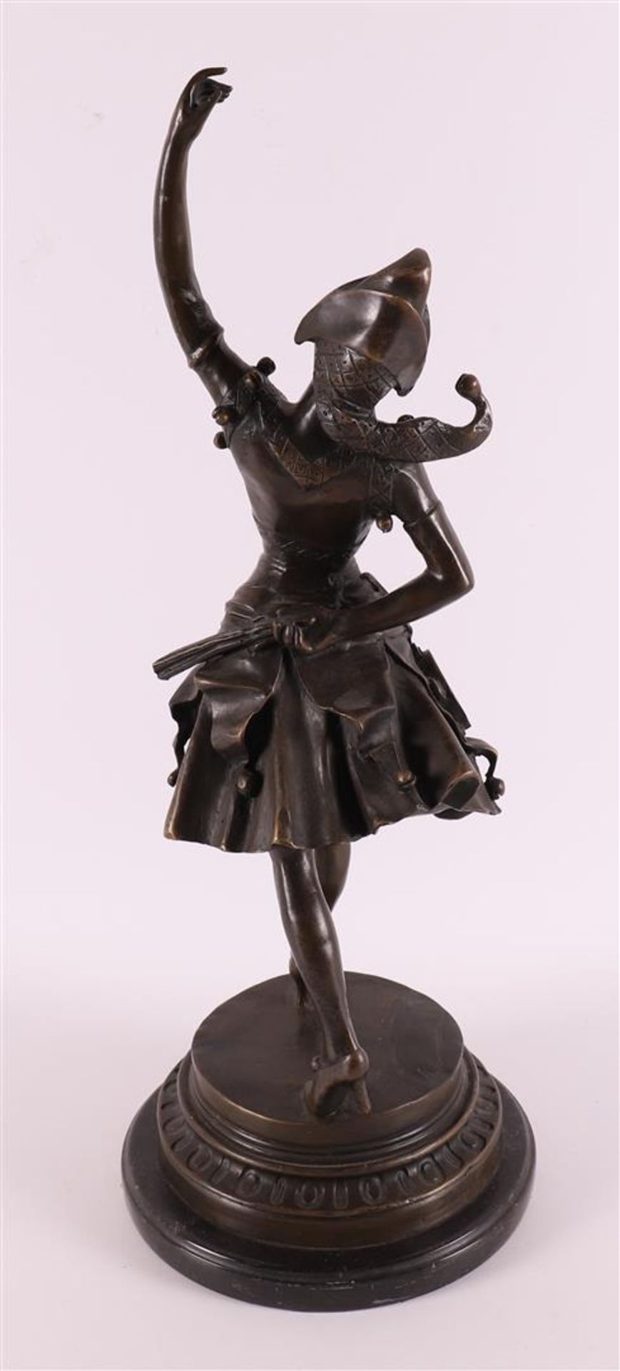 A brown patinated Art Deco dancer, based on an antique example, 21st century. - Image 2 of 4