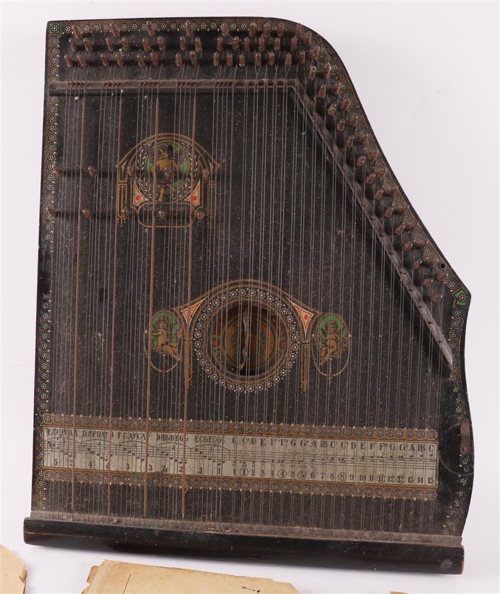 A zither, Engel Guittar Zither, Germany early 20th century. - Bild 2 aus 4