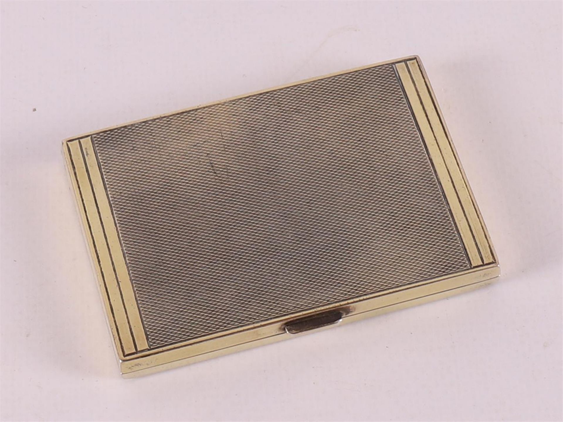 A 900/1000 sterling silver cigarette case, 20th century.