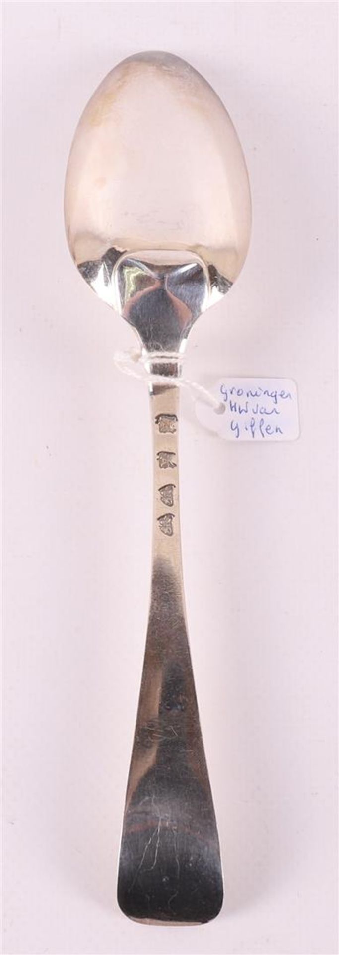 A 1st grade 925/1000 silver spoon, Groningen, year letter 1796-1797. - Image 3 of 3