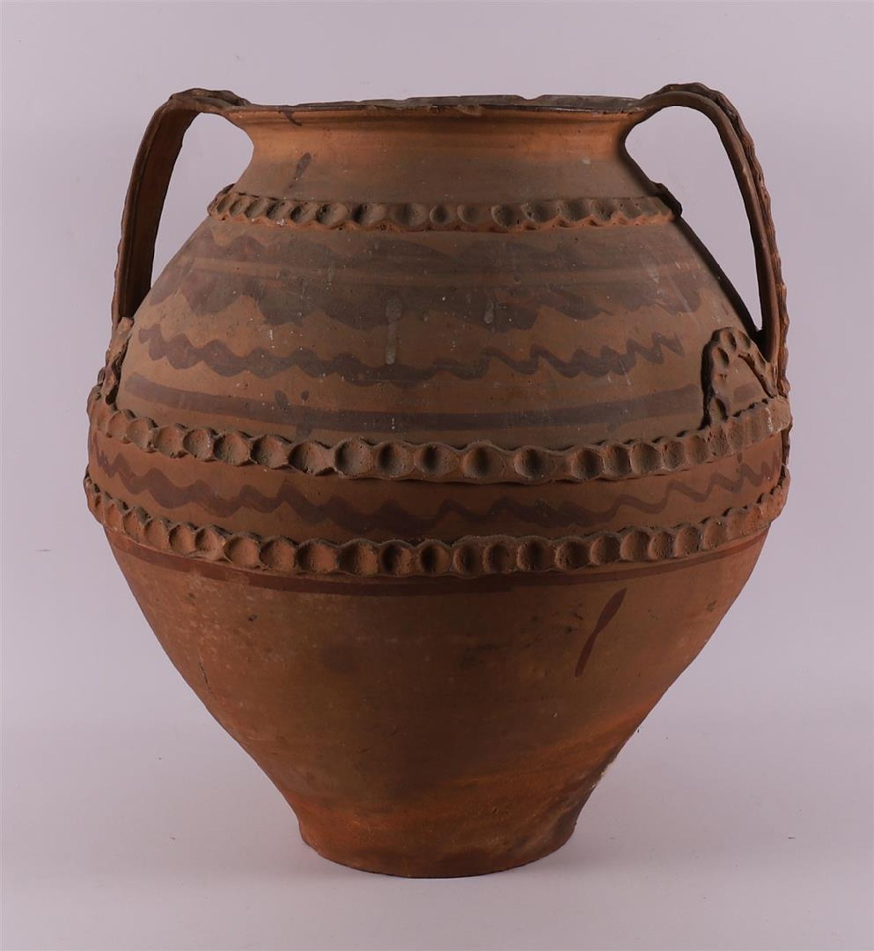A stoneware vase, 19th century. - Image 3 of 6