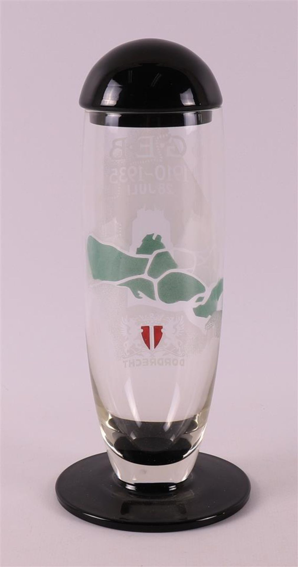 A clear glass occasional cup 'GEB', design: A.D. Copier. - Image 2 of 5