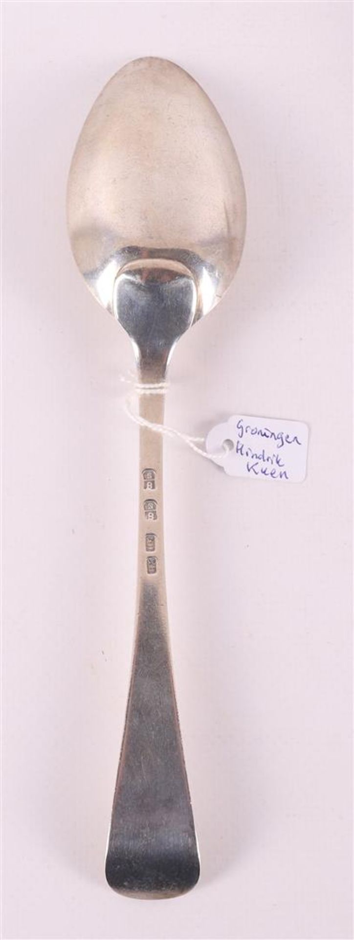 A first grade 925/1000 silver spoon, Groningen, year letter 1792-1793. - Image 2 of 3