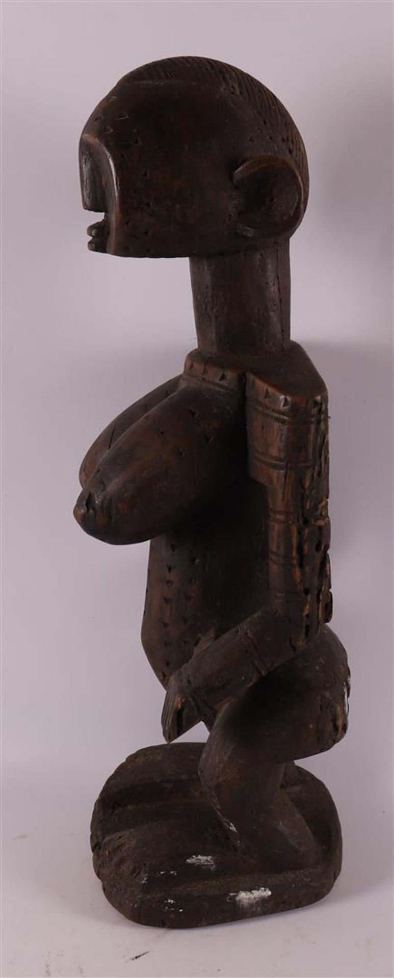 Wooden fertility statue, anthromorhe Komtol Montol, Nigeria, Africa, 20th centur - Bild 4 aus 4