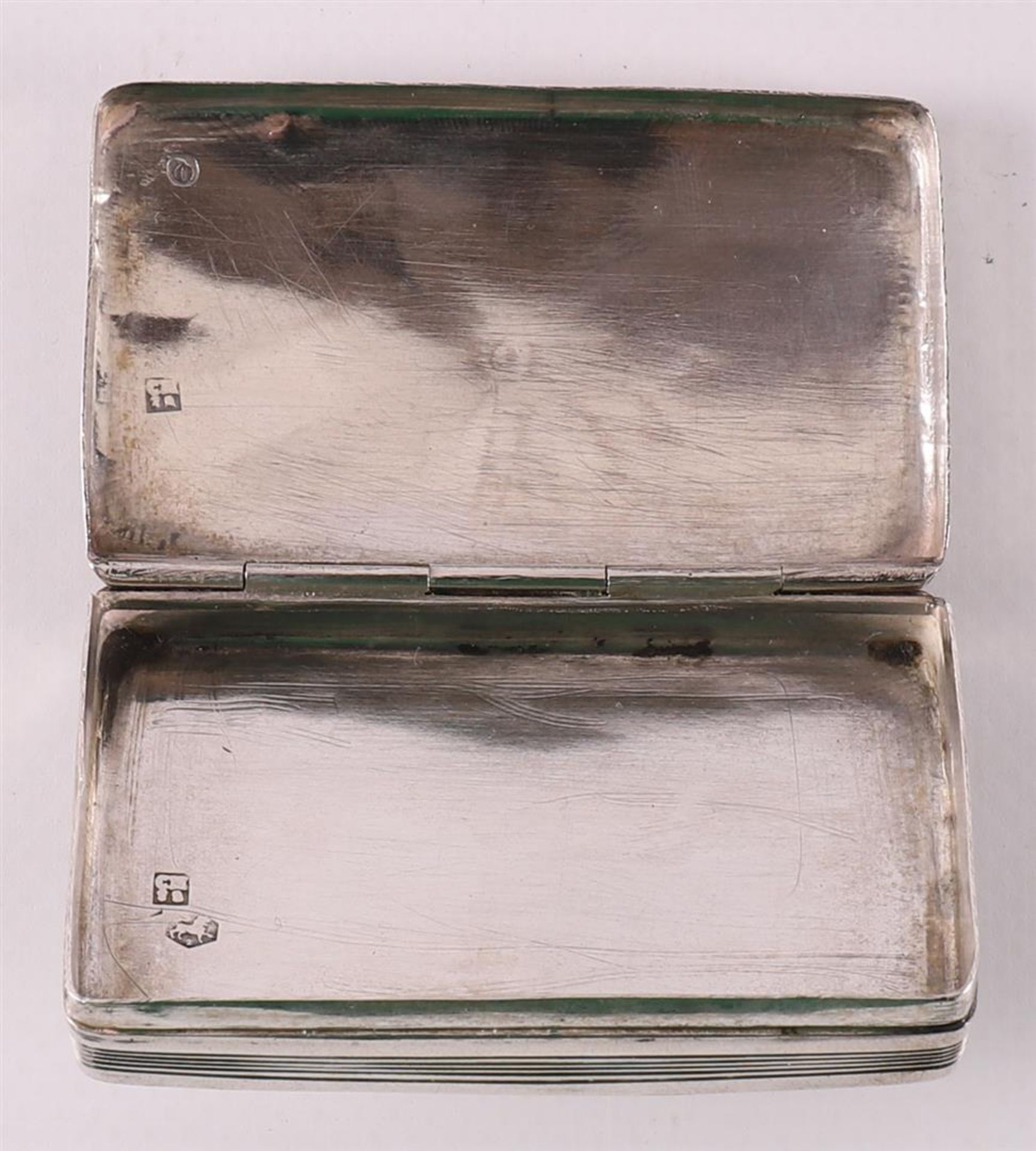 A rectangular silver peppermint box, year letter 1850. - Image 3 of 4