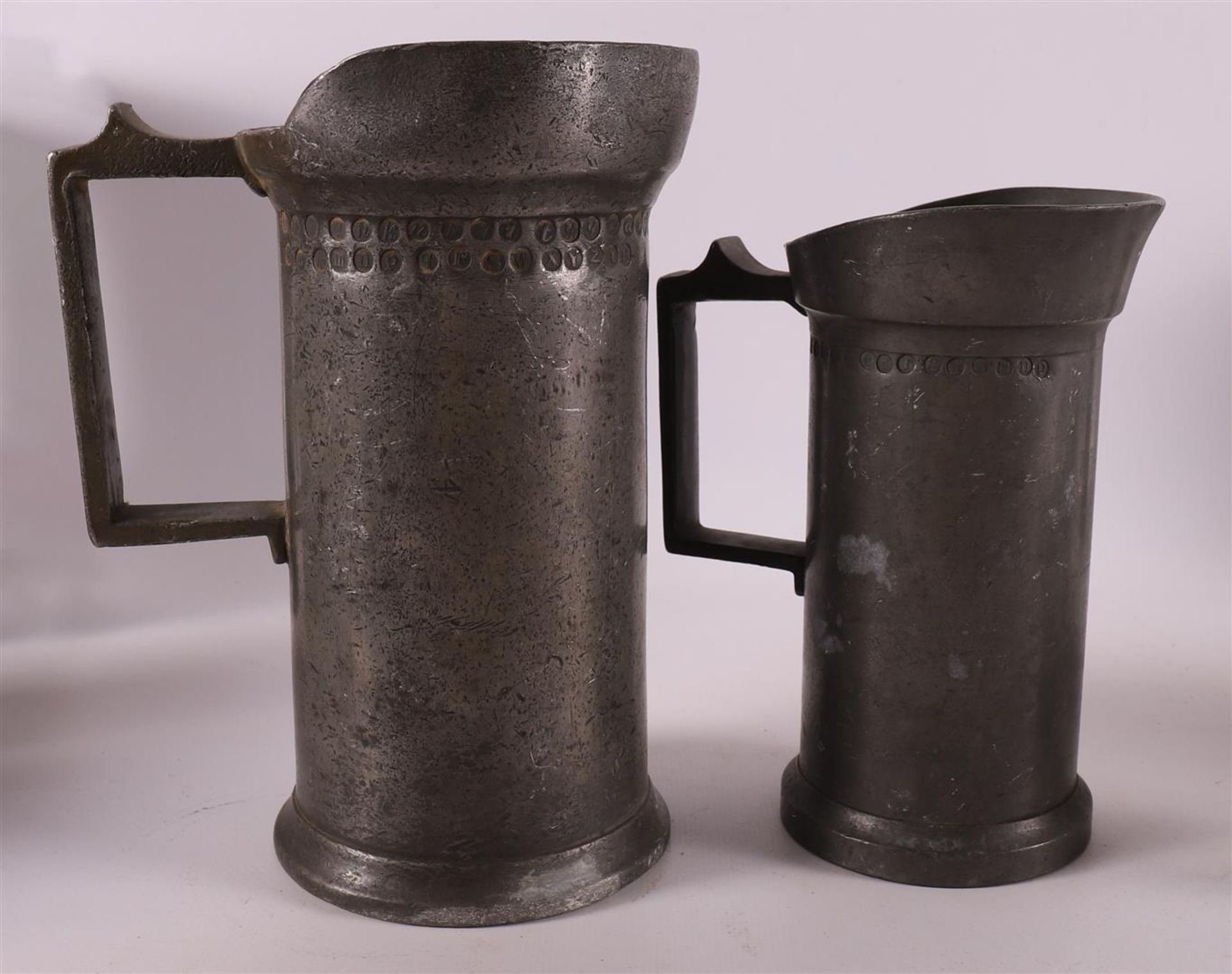 A lot of various pewter sizes, 18th/19th century. - Bild 5 aus 6