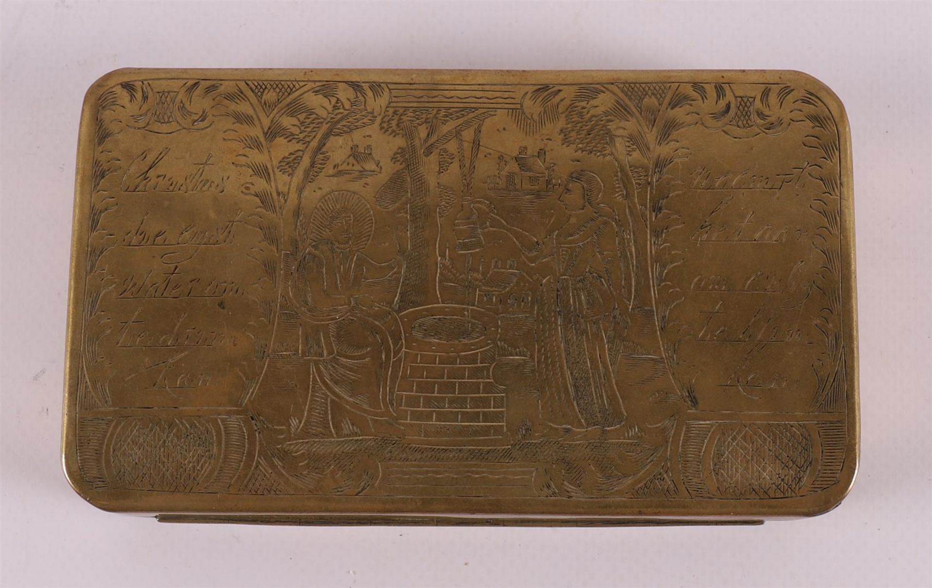 Two various brass tobacco boxes, 18th century. - Image 2 of 9