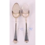 A first grade 925/1000 silver spoon, Groningen, year letter 1792-1793.