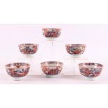 Six Amsterdam porcelain bowls, China, Qianlong, 18th century.