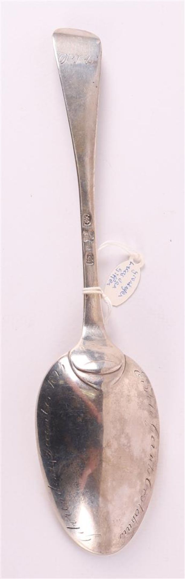 A first grade 925/1000 silver spoon, Groningen, year letter 1777-1778. - Image 3 of 6