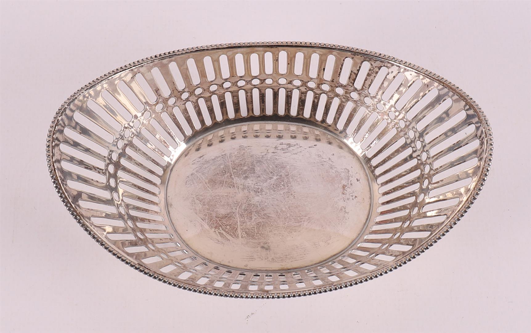 A second grade silver boat-shaped chocolate basket, 1952. - Image 3 of 4