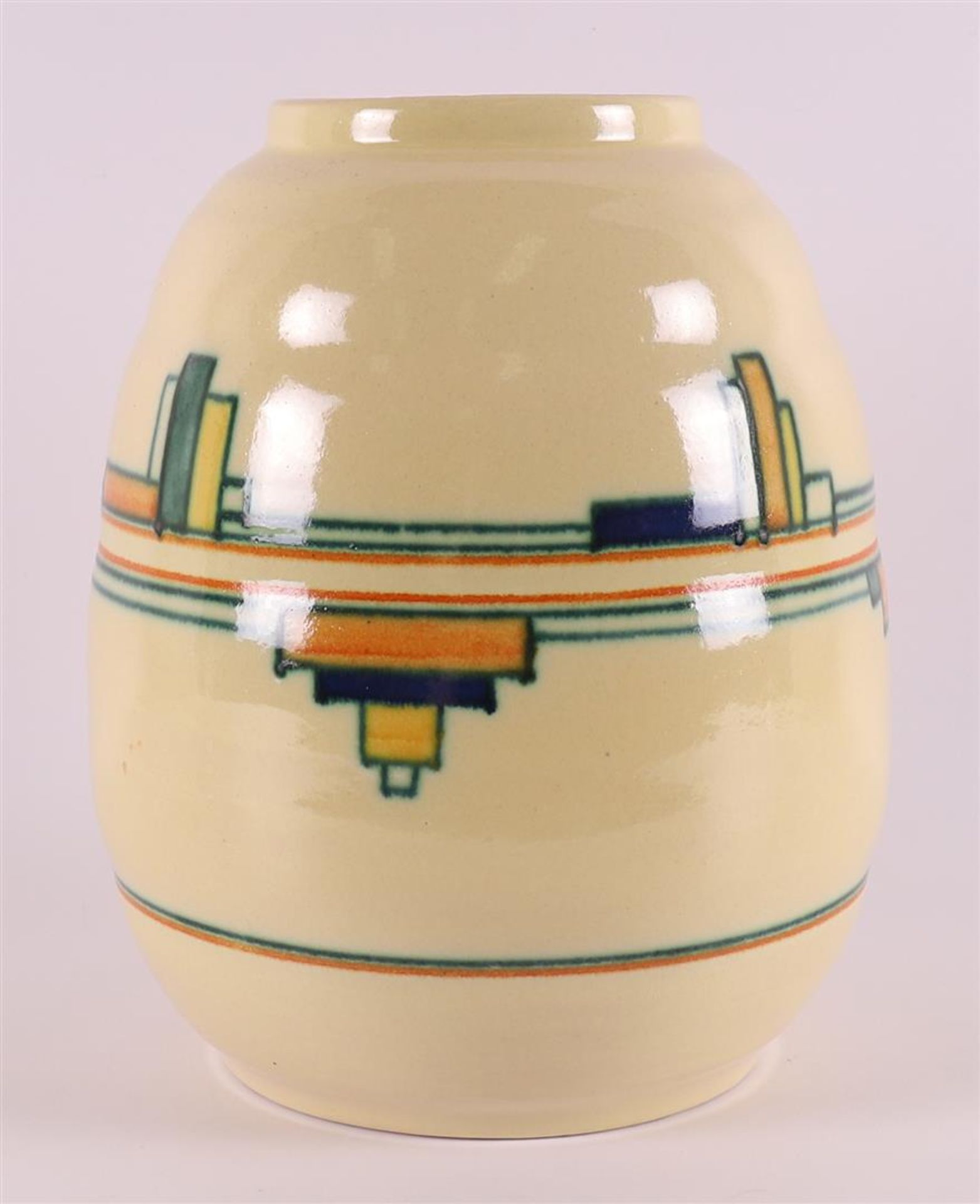 A pottery vase, Potterie KTP Kennemerland Velsen, 1929 - 1932 - Image 2 of 7