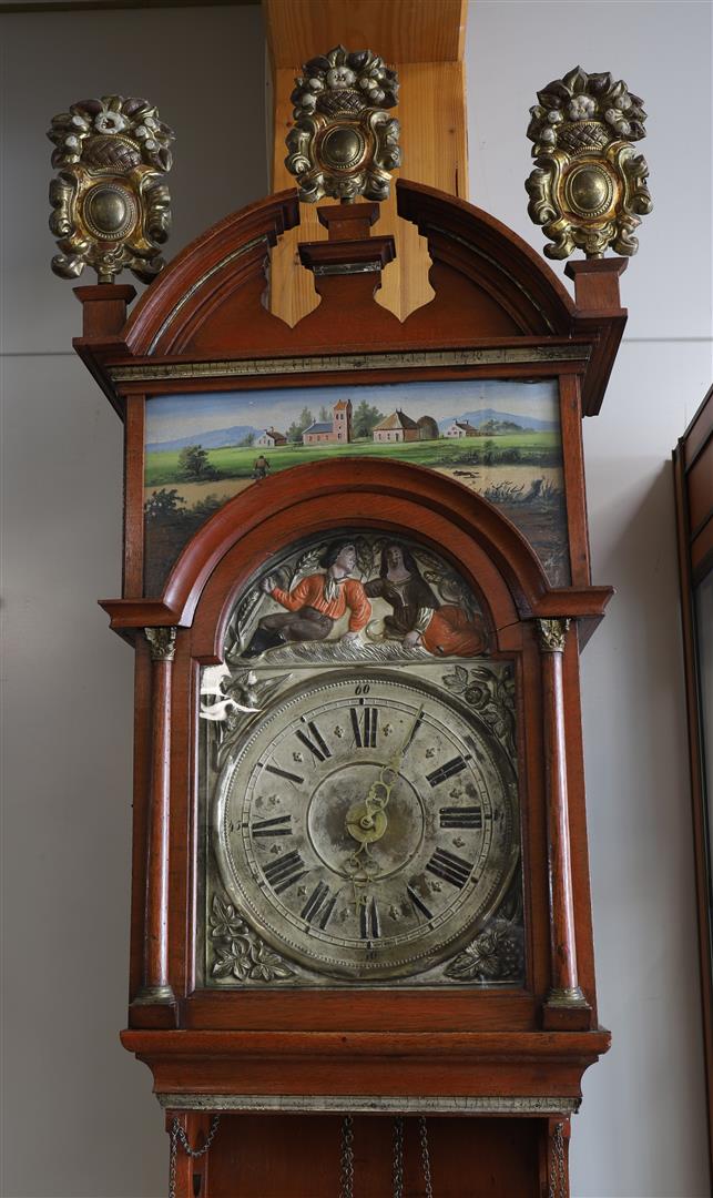 A Groningen model tail clock, 19th century. - Image 2 of 2
