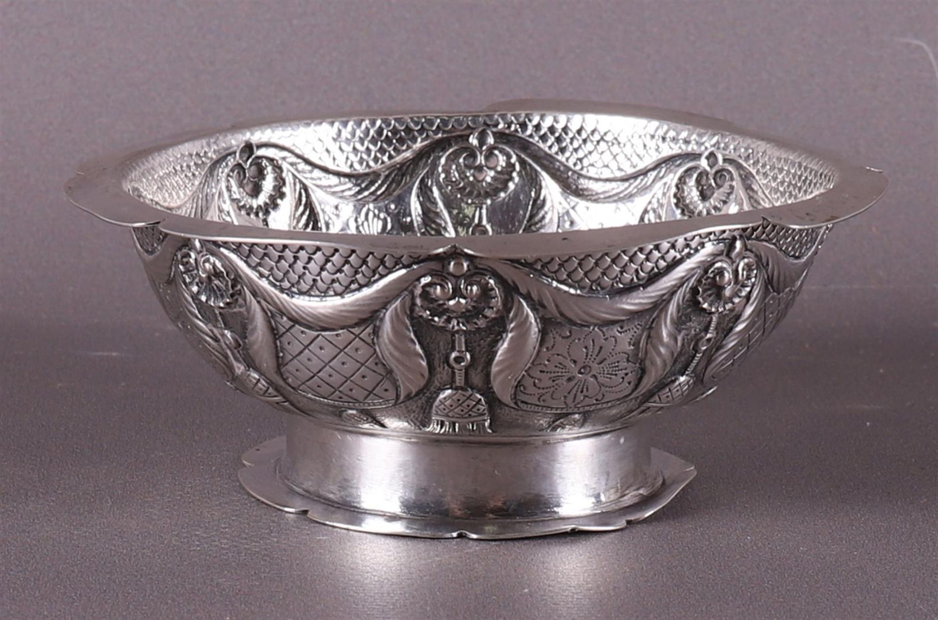 A silver round cream bowl, Friesland, 4th quarter 18th century.