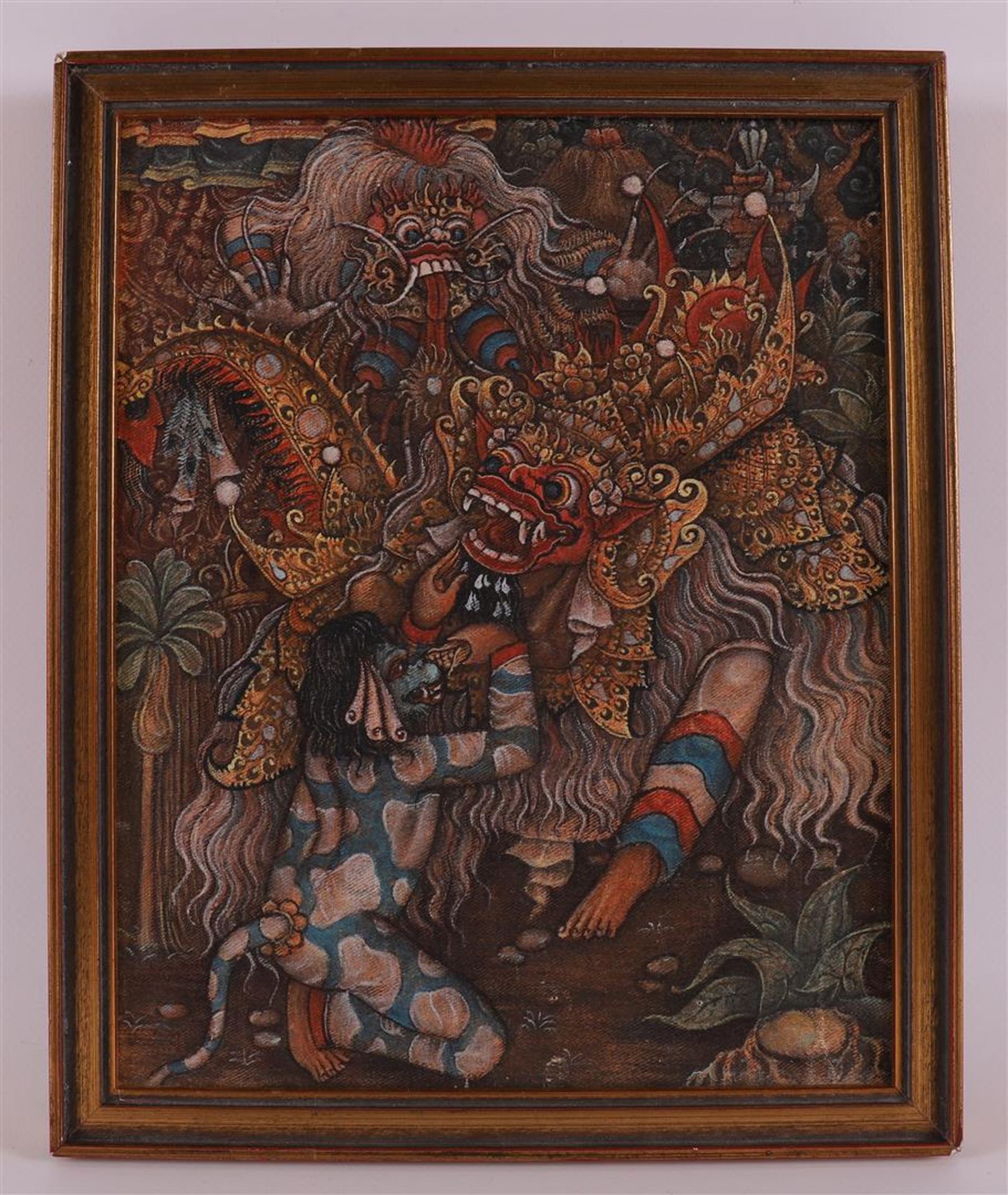 Balinese school 20th century 'Ceremonial performance with demons',