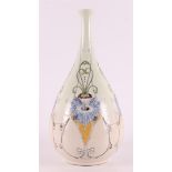 A porcelain teardrop-shaped Art Nouveau style vase, 21st century