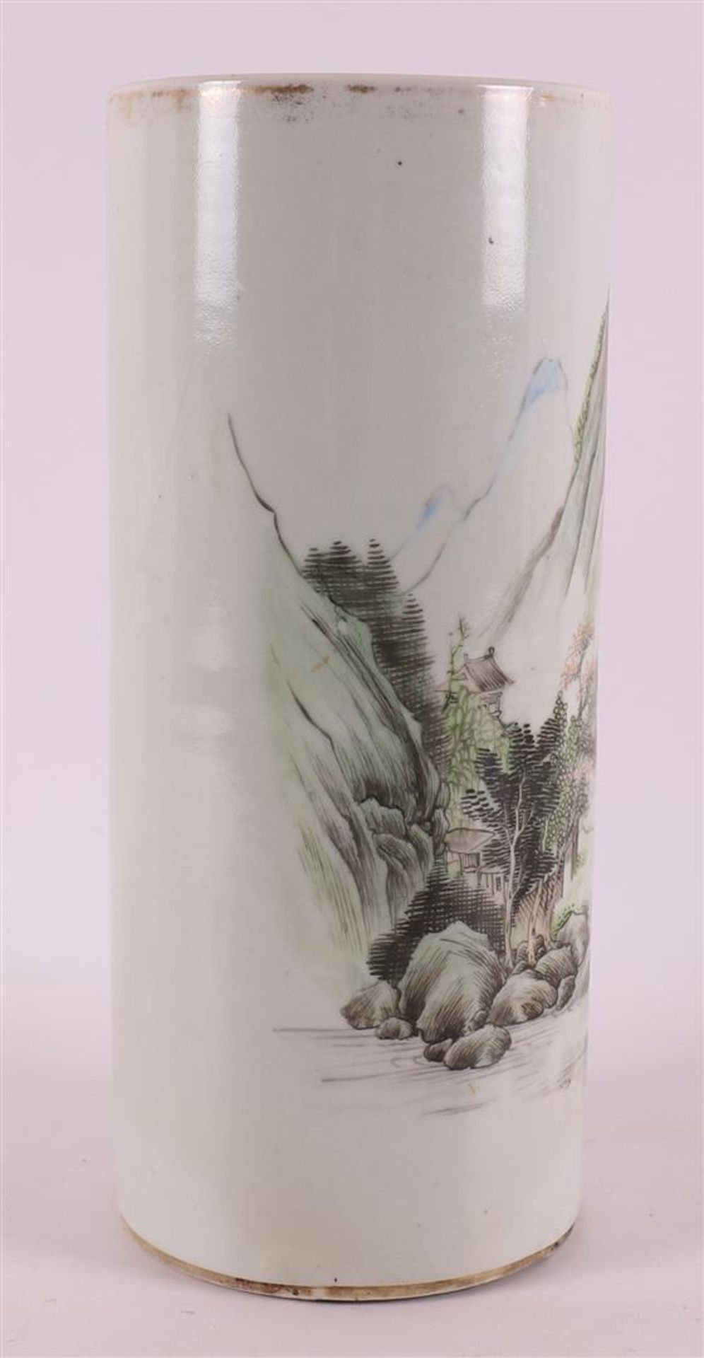 A cylindrical vase, China, republic, 20th century. - Image 4 of 6