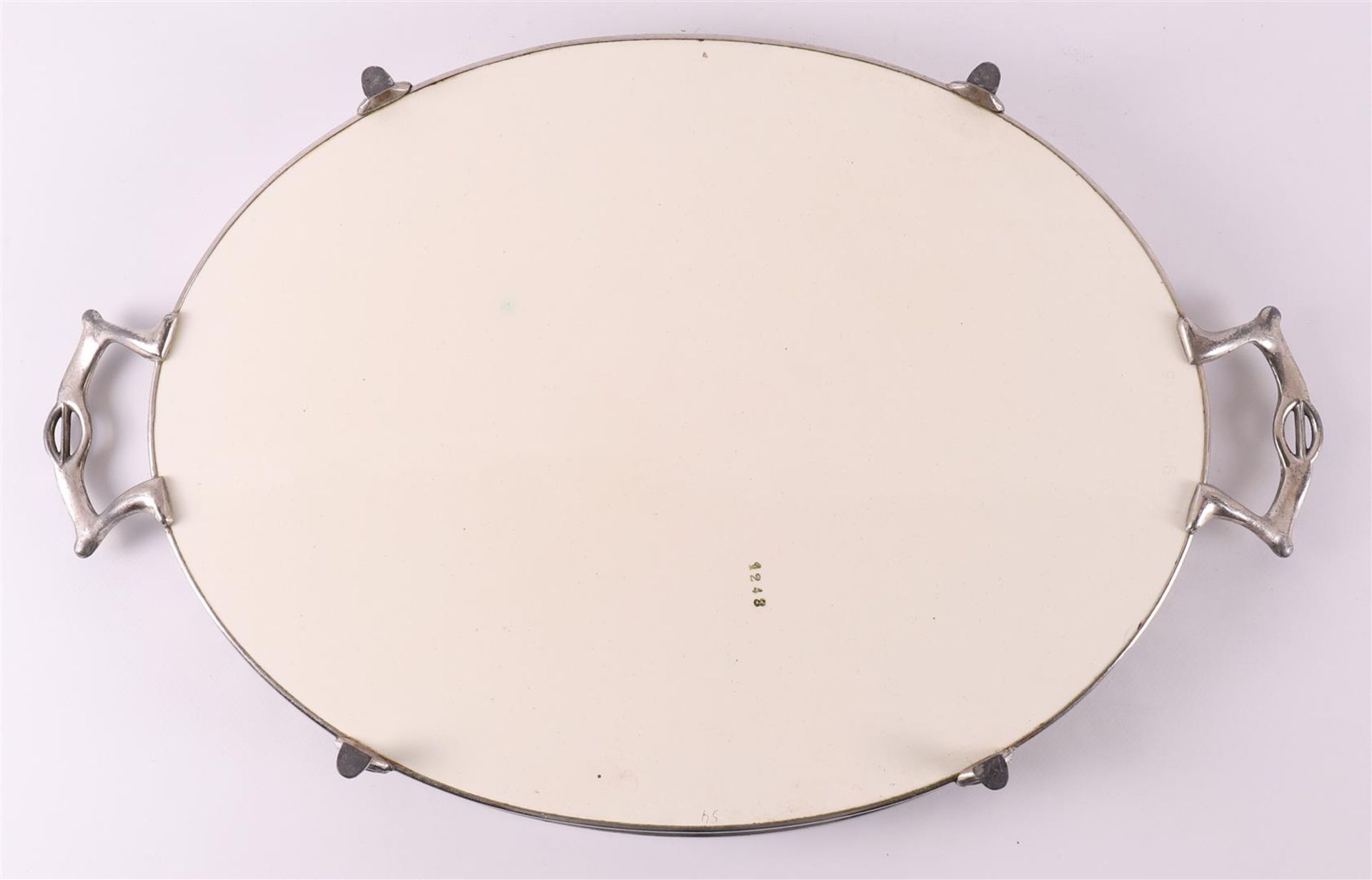 An oval Art Deco earthenware salver, Germany, around 1920. - Image 3 of 8