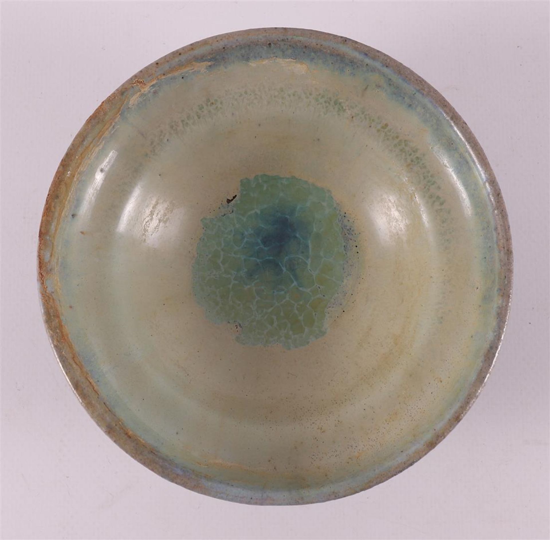 A gray/green glazed earthenware bowl, Chris Lanooy - Bild 5 aus 6