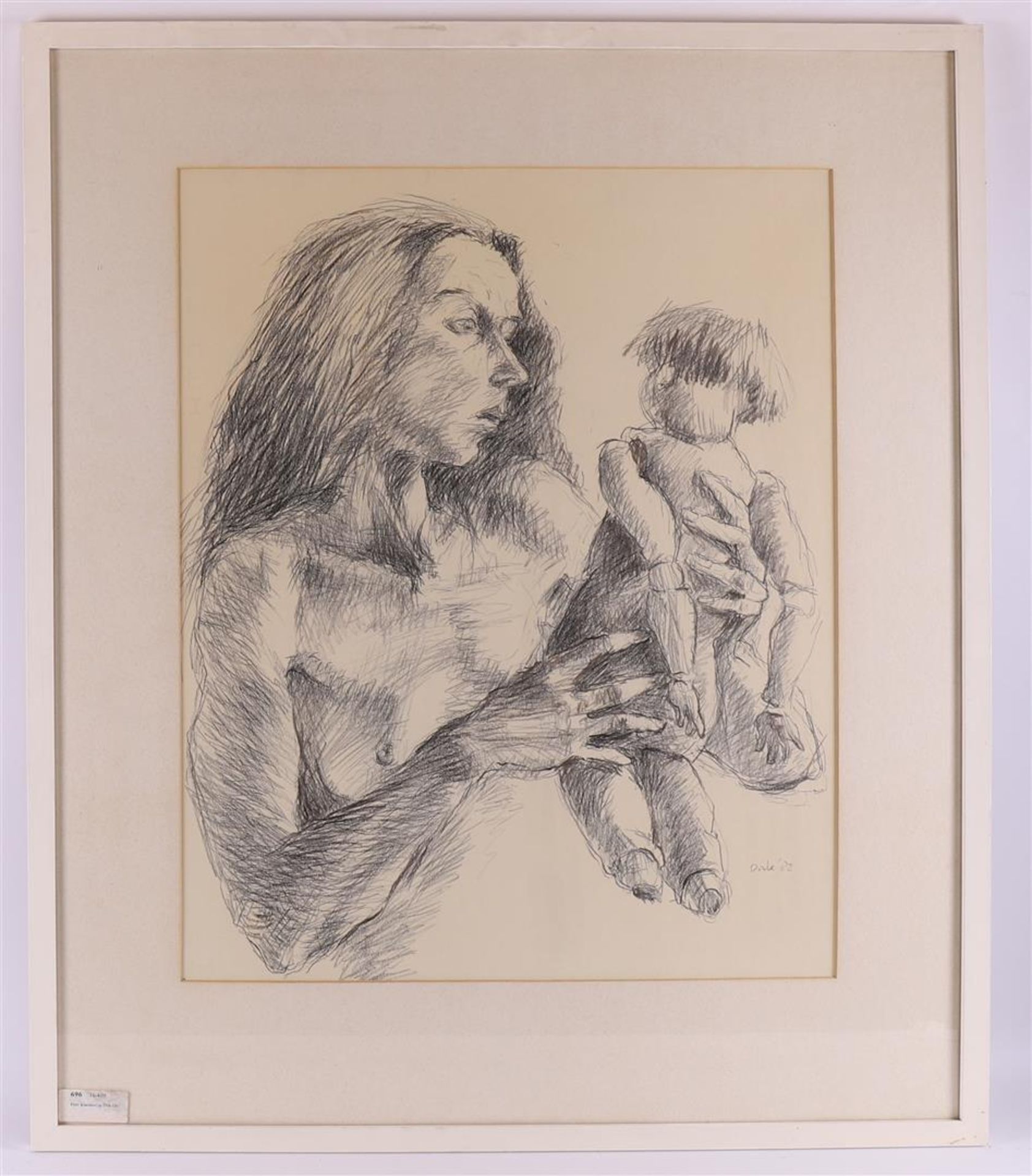 Kuik, Dirkje (Utrecht 1929-2008) 'Mother with child',